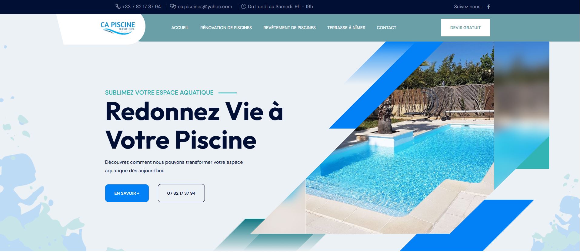 Piscine Bleu Ciel